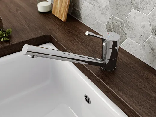 Смеситель Ideal Standard Ceralook для кухонной мойки, хром матовый, BC292GN