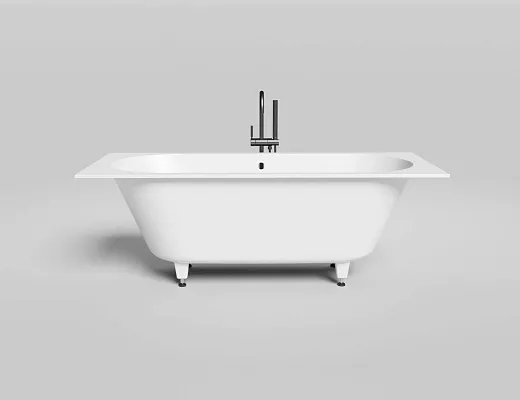 Ванна Salini Ornella Axis 104613GF, 170 х 70 см, из искусственного камня S-Sense, цвет белый, покраска по RAL полностью