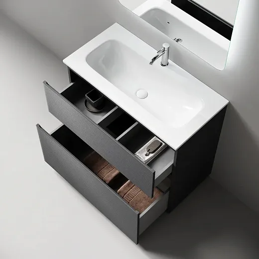 Тумба под раковину Sancos Folk Floor FL90FGS, 90 см, напольная, grey soft