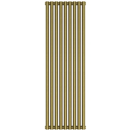 Радиатор трубчатый Сунержа Эстет-11, 9 секций, ширина 40,5 см, высота 120 см, боковое подключение, цвет состаренная бронза, 05-0302-1209
