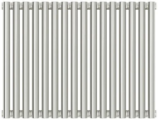 Радиатор стальной трубчатый Сунержа Эстет-00, ширина 75 см, высота 50 см, 16 секций, боковое подключение, хром, 00-0332-5016