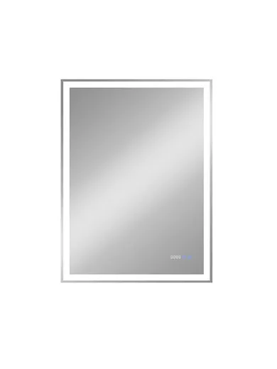 Зеркало Континент Mercury 700x900 часы, антизапотевание ЗЛП344