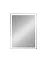 Зеркало Континент Mercury 700x900 часы, антизапотевание ЗЛП344