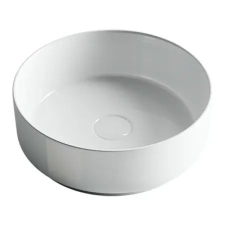 Раковина Ceramicanova CN5001 36 x 36 x 12 см накладная, круглая, без перелива, сантехфарфор
