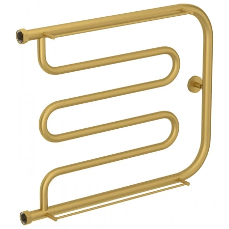 Полотенцесушитель водяной Сунержа Лира+, 500x650, с 2 полками, цвет матовое золото, 032-4012-5065 Полотенцесушитель водяной Сунержа Лира+, 500x650, с 2 полками, цвет матовое золото, 032-4012-5065