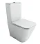 Напольный унитаз Ceramicanova Cubic CN1803T, безободковый, смыв Торнадо, сиденье микролифт, белый