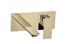AQM6815GG AQUAme Savona Смеситель для раковины, настен., на 2 отв., комплект, золото