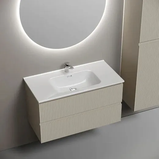 Тумба под раковину Sancos Snob R SNR90CE, 90 см подвесная, Beige Soft