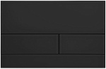 Кнопка смыва AQUAme AQM4116B чёрное стекло