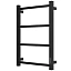 Полотенцесушитель электрический Стилье Формат 26, ширина 40 см, высота 60 см, диммер слева/справа, черный, 17527-6040/17526-6040