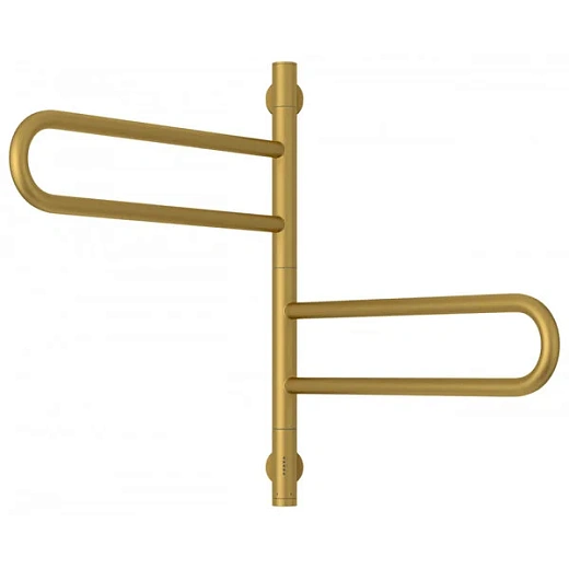 Полотенцесушитель электрический поворотный Сунержа Парео 4.0, 600x550, цвет матовое золото, 032-0823-0567