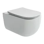 Подвесной унитаз Ceramicanova Noel CN3013 Rimless, безободковый, крышка микролифт, белый, сантехфарфор