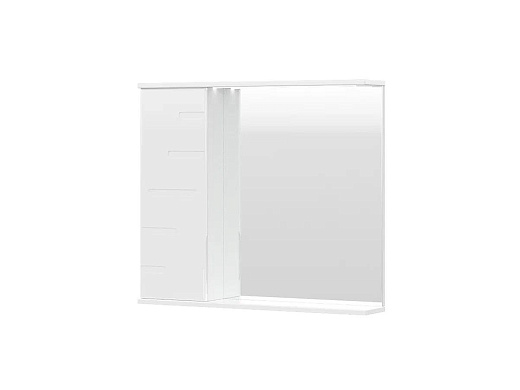Шкаф с зеркалом Volna Joli 80 белый левый