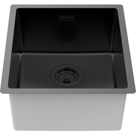 Кухонная мойка Paulmark Lassan 38 Uni LA38-MBN чёрная матовая