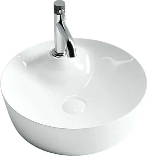 Раковина Ceramicanova CN6014 43.5 x 43.5 x 13.5 см, накладная, круглая, без перелива, сантехфарфор