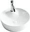 Раковина Ceramicanova CN6014 43.5 x 43.5 x 13.5 см, накладная, круглая, без перелива, сантехфарфор