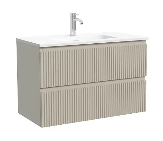 Тумба под раковину Sancos Snob R SNR80/39CE, 80 см, подвесная, Beige Soft