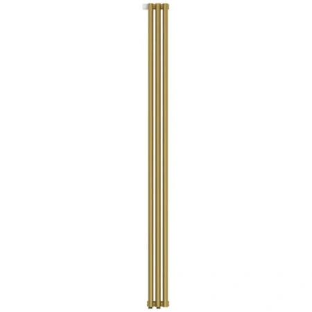 Радиатор трубчатый Сунержа Эстет-1 EU50, 3 секции, левое/правое нижнее подключение, цвет матовое золото, 032-0310-1803/032-0311-1803