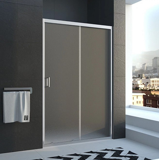 Душевая дверь Veconi Vianno VN-46 150x185 рифленые стекла (Pear)