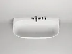 Ванна Salini Sofia Wall 102523MF, 180 х 85 см, из искусственного камня S-Stone, цвет белый матовый, покраска по RAL полностью