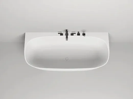 Ванна Salini Sofia Wall 102523MF, 180 х 85 см, из искусственного камня S-Stone, цвет белый матовый, покраска по RAL полностью