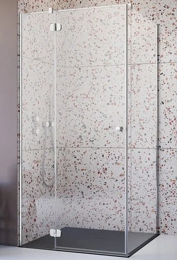 Душевая дверь Radaway Torrenta KDJ 120L, 120 х 195 см, с неподвижной частью, стекло прозрачное, профиль хром, левая, 133212-01-01L