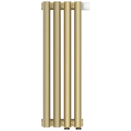 Радиатор трубчатый Сунержа Эстет-1 EU50, 4 секции, левое/правое нижнее подключение, цвет матовая шампань, 022-0310-5004/022-0311-5004