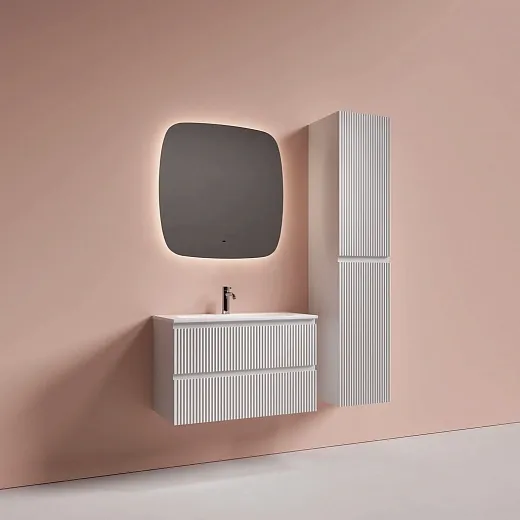 Умывальник накладной Ceramicanova Калиста (Calista) 81x39.5x12см без перелива, белый, CN6093