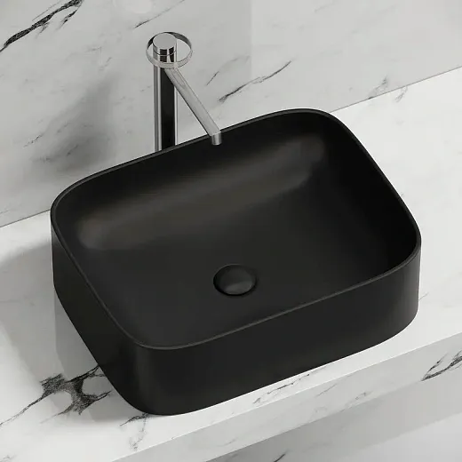 Умывальник Ceramicanova Element CN6052MB 50см сантехфарфор черный матовый, CN6052MB