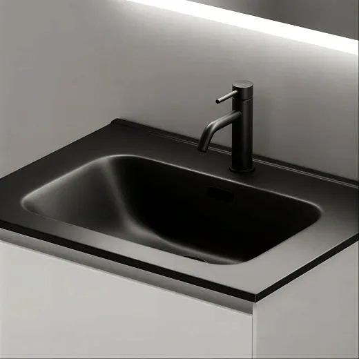 Тумба под раковину Sancos Cento CN60W 60, подвесная, белый глянец