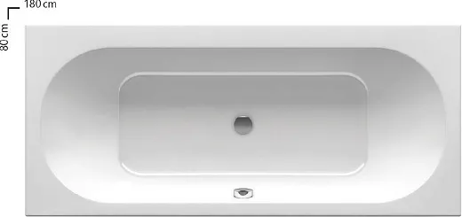 Ванна акриловая Ravak City Slim, 180 х 80 см (Товар с экспозиции)
