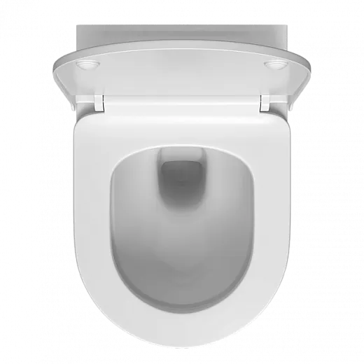 Комплект инсталяции  VitrA Mia Round с унитазом безободковым, с сиденьем микролифт, 9873B003-7205