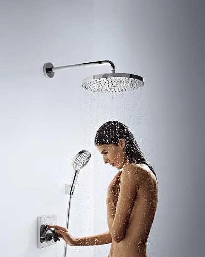 Верхний душ Hansgrohe Raindance Select S 240 ES, цвет хром/белый