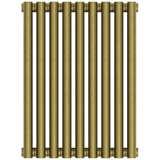 Радиатор трубчатый Сунержа Эстет-11, 9 секций, ширина 40,5 см, высота 50 см, боковое подключение, цвет состаренная бронза, 05-0302-5009