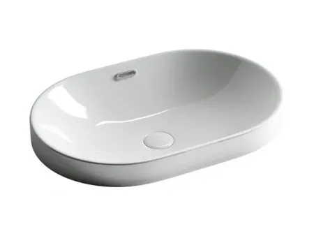 Раковина Ceramicanova Element CN5020 60 x 40 x 19.5 см, овальная, с переливом, сантехфарфор