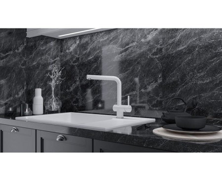 Смеситель PAULMARK DOSSE Do214418-431 (белый/белый матовый)