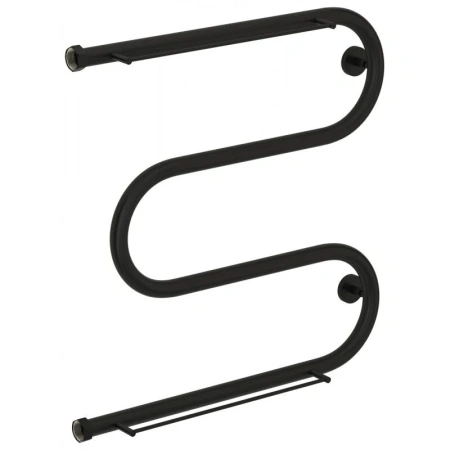 Полотенцесушитель водяной Сунержа М-образный+ 31-4008-6060, 600x600, с 2 полками, цвет матовый черный Полотенцесушитель водяной Сунержа М-образный+ 31-4008-6060, 600x600, с 2 полками, цвет матовый черный