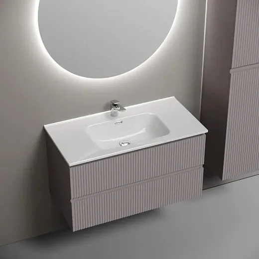 Тумба под раковину Sancos Snob R SNR90SM, 90 см подвесная, Doha Soft