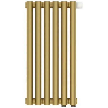 Радиатор трубчатый Сунержа Эстет-11 EU50, 6 секций, нижнее подключение, цвет матовое золото, 032-0312-5006