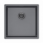 Кухонная мойка Paulmark Lassan 44 Uni LA44-GM вороненая сталь