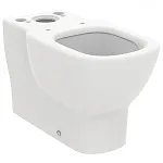 Унитаз напольный пристенный для монтажа с бачком Silk White (матовый белый)  Ideal Standard TESI SILK WHITE T0082V1 AquaBlade®