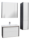 Зеркало-шкаф Roca Ronda 80 см ZRU9302970, цвет: белый глянцевый, антрацит