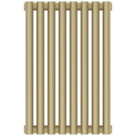 Радиатор отопления Сунержа Эстет-00, ширина 36 см, высота 50 см, 8 секций, боковое подключение, цвет матовая шампань, 022-0332-5008