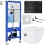 Комплект инсталляции с унитазом 6 в 1 Roxen StounFix Dual Fresh 958156 (состоит из: 710200, Caspia 410280В, 530185-01Х)