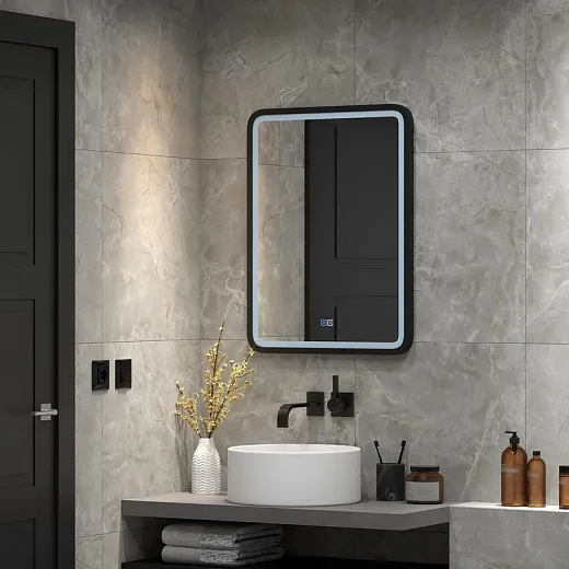 Зеркало Континент Enjoy Black 600x800 антизапотевание ЗЛП842