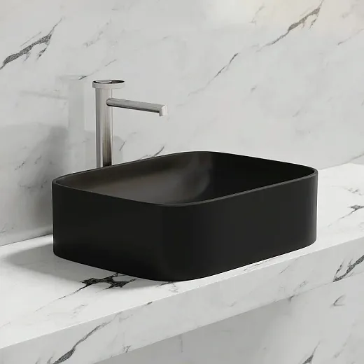 Умывальник Ceramicanova Element CN6052MB 50см сантехфарфор черный матовый, CN6052MB