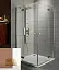 Душевой уголок Radaway Almatea KDD 100L*100R, 100 x 100 х 195 см стекло коричневое, профиль хром, 32172-01-08N