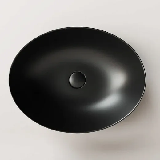 Умывальник Ceramicanova Element 52х39.5х13см накладной черный матовый, CN6017MB