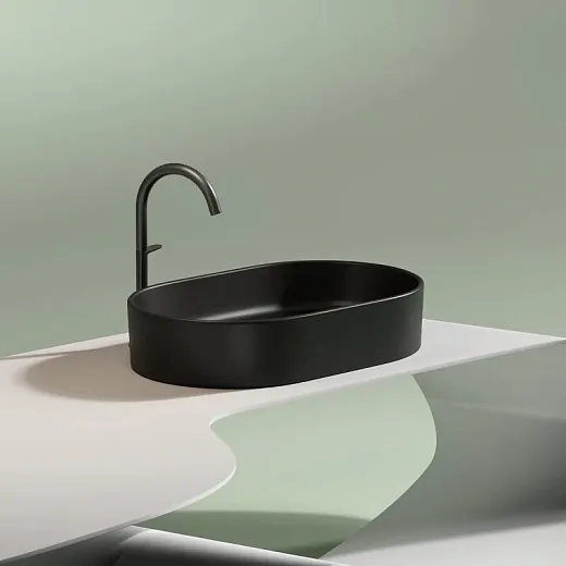 Умывальник Ceramicanova Element CN6048MB 60см сантехфарфор черный матовый, CN6048MB