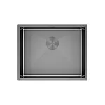 Кухонная мойка PAULMARK NEXT 54 UNI PM215444-GM черный/вороненая сталь